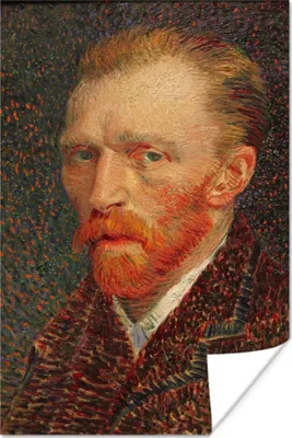 Produktbild von MuchoWow® Poster Selbstporträt - Vincent van Gogh 120x180 cm - Kunstposter