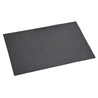 Produktbild von 12er Set Platzsets, Tischsets WOVEN schwarz 43x29cm Kunststoff Kesper