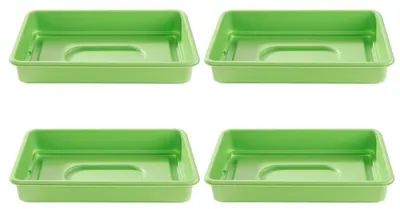 Produktbild von Omgoods – Set mit 4 Kunststoff-Anzuchtschalen für Sämlinge