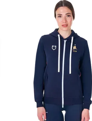 Produktbild von Equestro Basic Fise Damen Hoodie Blau S Damen Blau S