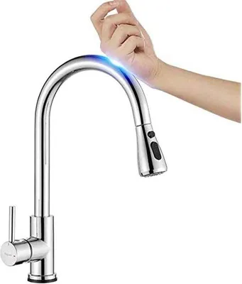 Immagine prodotto di Tubo flessibile per cucina con sensore - Miscelatore per lavello e vasca da bagno - Cromo - M22136-99