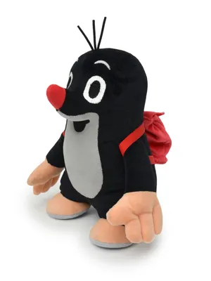 Produktbild von Kuscheltier Der kleine Maulwurf mit Rucksack  21 cm Schwarz/Rot, 45914C