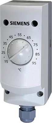 Produktbild von Siemens Temperaturregler 15...95° mit Außenverstellung, 100 mm Ms-SR, 1 Stk.