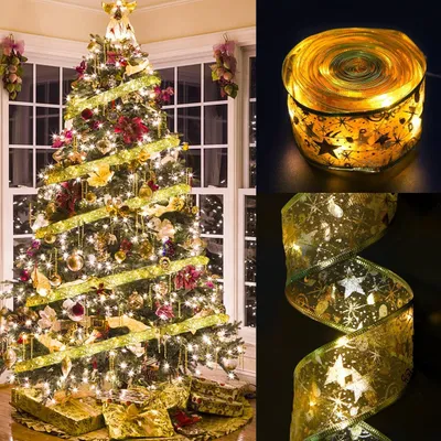 Productafbeelding van DERAYEE Lichtslinger, op batterijen, 4-13 meter - Kerstverlichting, geschikt voor Nieuwjaar, feestjes, bruiloften, kerstdecoratie, voor binnen- en buitengebruik