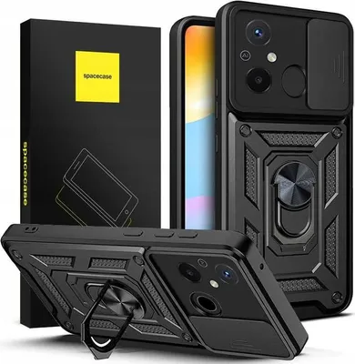 Produktbild von Spacecase Camring Redmi 12C schwarz