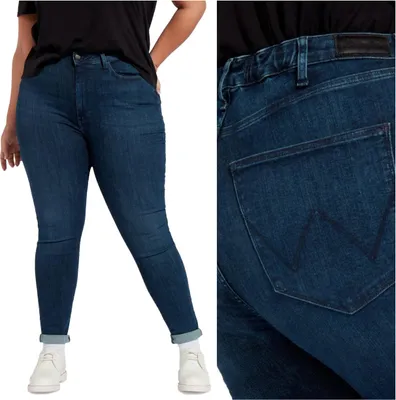 Produktbild von WRANGLER, Damen Jeanshose, Skinny fit, SKINNY PLUS, W44 L32, Blau, Jeans, baggyjeans, buggy