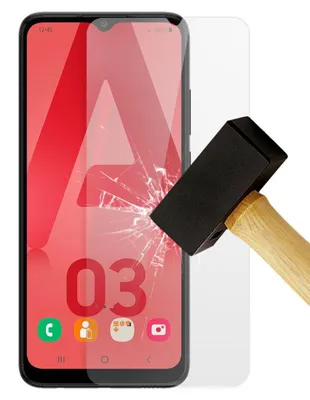 Image de 1001Coques - Film verre trempé de protection compatible avec Samsung Galaxy A03S - Anti-rayures écran