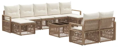 Produktbild von Möbel Gartensofa-set 10 pcs Beige Poly-Rattan - Gartenmöbelgarnituren CC1677