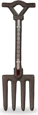 Image de Thermomètre d'extérieur en fonte à fourche, échelle Celsius