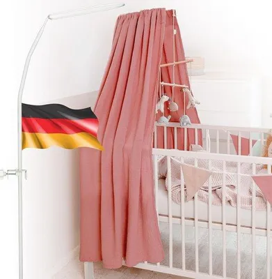 Produktbild von Famanu Himmelstange für Baby- und Kinderbetten - Himmelbett Rahmen und Zubehör