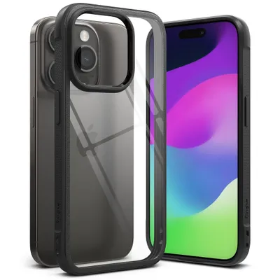 Obrázok produktu pre Puzdro Ringke Fusion Bold pre iPhone 15 Pro Max, priehľadné, s čiernym rámom