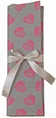 Productafbeelding van KLEIBER 91846 KLEIBER Haaknaalttas "Harten", grijs/roze