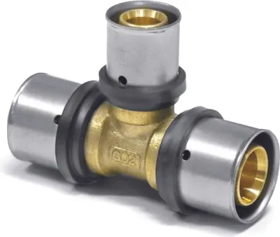 Produktbild von Pressfitting T-Stück Mitte reduziert 32 x 3 - 26 x 3 - 32 x 3
