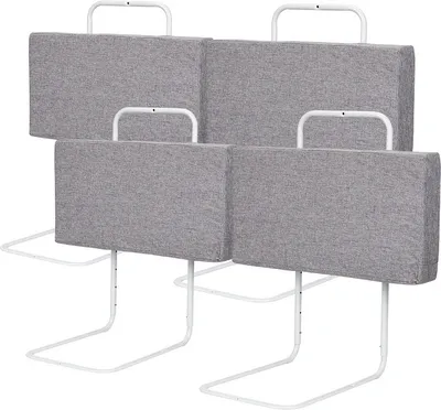 Immagine prodotto di SWANEW sponda letto Protezione anticaduta per bambini 200 cm Sponda per bambini regolabile in altezza per letto Protezione laterale regolabile a 5 fori 4 pezzi Grigio
