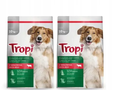 Produktbild von Tropi Hundefutter Rind 10 kg – Vollwertige Trockenfutter