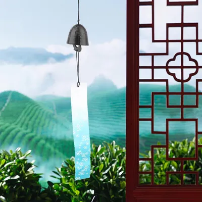 Immagine prodotto di Carillon eolico, gioco sospeso, colore elegante per interni ed esterni, giardino, cortile, terrazza e decorazione della casa