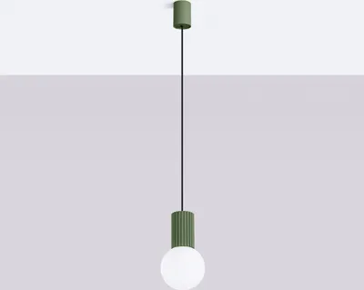 Obrázok produktu pre Závesné svietidlo HALO 1 olivovo zelené 1xG9 8W hliník/sklo 120x12x12cm Sollux Lighting