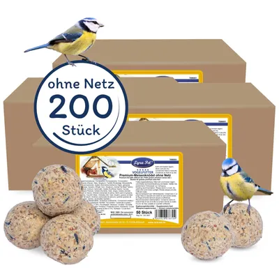 Produktbild von 200 Stk. Lyra Pet® Premium Meisenknödel ohne Netz à 85 g