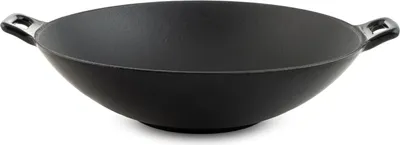 Obrázok produktu pre Emailtý liatinový wok s dvoma rukoväťami, Ø 30 cm