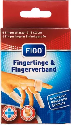 Produktbild von FIGO Wundverband 6x Fingerlinge & 6x Fingerverband