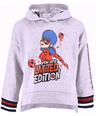 Produktbild von Hoodie Miraculous Ladybug mit Glitzer 104 cm Grau