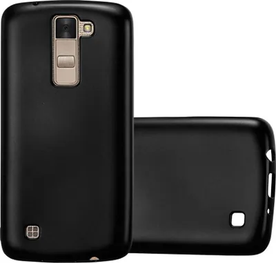 Produktbild von Cadorabo Schutzhülle für LG K8 2016 Hülle in Schwarz Handyhülle TPU Silikon Etui Cover Case