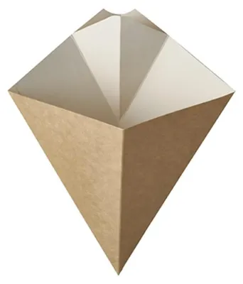 Immagine prodotto di PAPSTAR 86778 PAPSTAR Cono per patatine fritte "pure", dimensioni: 165 x 195 mm