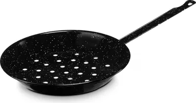 Zdjęcie produktu dla Briebe Levante patelnia kasztanowaIndukcja 28cm Stal emaliowana, patelnia, ogień, gaz, piekarnik Czarny