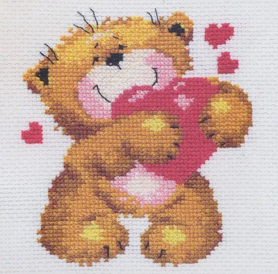 Productafbeelding van Borduurpakket kruissteek Voor jou... 10x11 cm