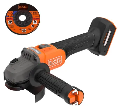 Produktbild von Black & Decker BCG6L8N-XJ, 7600 RPM, 11,5 cm, Akku, Bürstenloser Motor