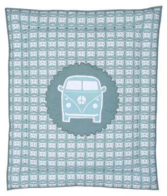 Produktbild von Krabbeldecke Auto, 100 x 80 cm, grau/blau