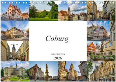 Produktbild von Coburg Impressionen (Wandkalender 2026 DIN A4 quer), CALVENDO Monatskalender