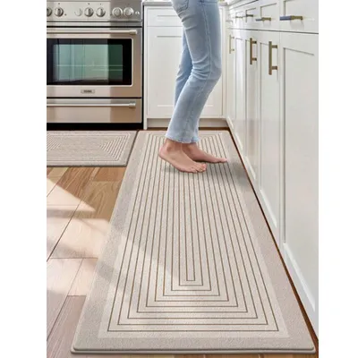 Produktbild von Küchenläufer Teppich Läufer Küche, Rutschfest, Schmutzabweisend, Absorbierend Küchenteppich für Küchen, Flur, 60x90cm