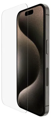 Produktbild von Belkin ScreenForce, Apple, iPhone 15 Pro, Schlagfest, Kratzresistent, Durchscheinend, 1 Stück(e)