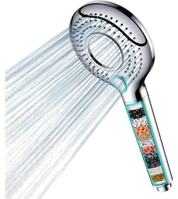 Productafbeelding van Handdouche met 15-laags filter, 3 straalstanden, 1,5 meter slang, zilverkleurig