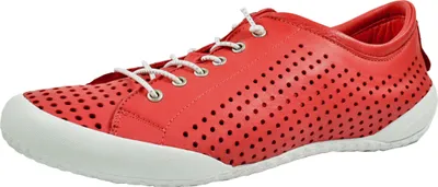 Produktbild von Andrea Conti Damen Schnürschuh Halbschuh Leder Sneaker mit Perforierung 0345767, Größe:40 EU, Farbe:Rot