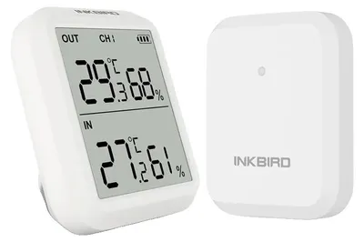 Immagine prodotto di Termometro, monitoraggio wireless interno ed esterno, misuratore di umidità preciso, con 1 trasmettitore