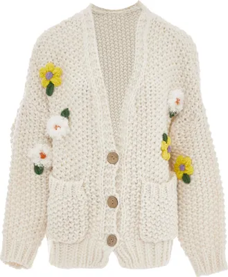 Immagine prodotto di Cardigan da donna ebeeza - bianco lana, M