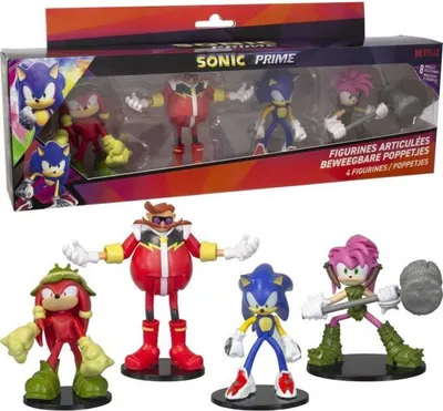 Obrázok produktu pre Kĺbové figúrky Sonic Prime 4 ks