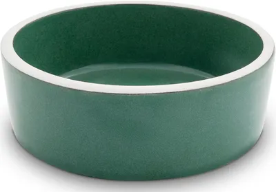Produktbild von KERAZO Keramik 500 ml Kleintier Napf Fressnapf Futternapf Ø:15,5 cm Höhe: 5,5 cm Näpfe für Haustiere Hamster Kaninchen Hase Nagetiere Kleintiere Hund Katze aus robuster, dickwandiger Steinzeug Keramik, Farbe: GRÜN