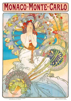 Produktbild von ENJOY Puzzle Monaco Monte Carlo, Alfons Mucha 1000 Teile