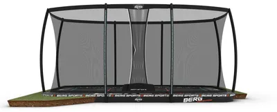 Produktbild von Berg Ultim Pro Bouncer Trampolin Flatground Schwarz 500 cm, Sicherheitsnetz Deluxe XL