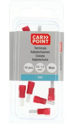Produktbild von Carpoint Flachstecker Männlich 940 Rot 2,8x0,8mm 10 Stück