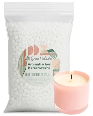 Produktbild von Gran Velada - Kerzenwachs zum Gießen für Duftkerzen, pflanzlich 1 kg