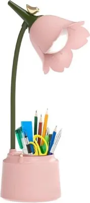 Produktbild von Kinderschreibtischlampe, LED-Schreibtischlampe, Mädchenschreibtischlampe, USB-wiederaufladbar, Berührungssensor, Geburtstagsgeschenk (Rosa)