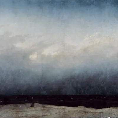 Produktbild von Caspar David Friedrich Kunstdruck Bild - Der Mönch Am Meer, 1808-1810 (40 x 40 cm)