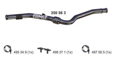 Produktbild von ERNST Abgasrohr Auspuffrohr passend für MERCEDES-BENZ C-Klasse Limousine (W204) 350563
