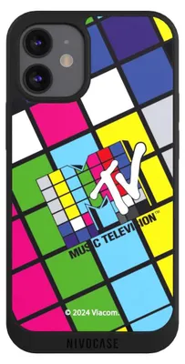 Produktbild von NIVOCASE Handyhülle für Apple iPhone 12 mini  Hülle NIVOpure Case Schwarz Fanartikel Offizielles Lizenzprodukt MTV Music Televison