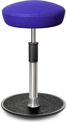 Produktbild von Sitz- Stehhocker Free Tall Hutsitz kvadrat Divina Mel. Royalblau Chrom /schw..