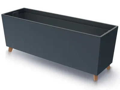 Produktbild von nabbi Kunststoff-Pflanzgefäß auf Beinen DUC800N 77 cm - Anthrazit